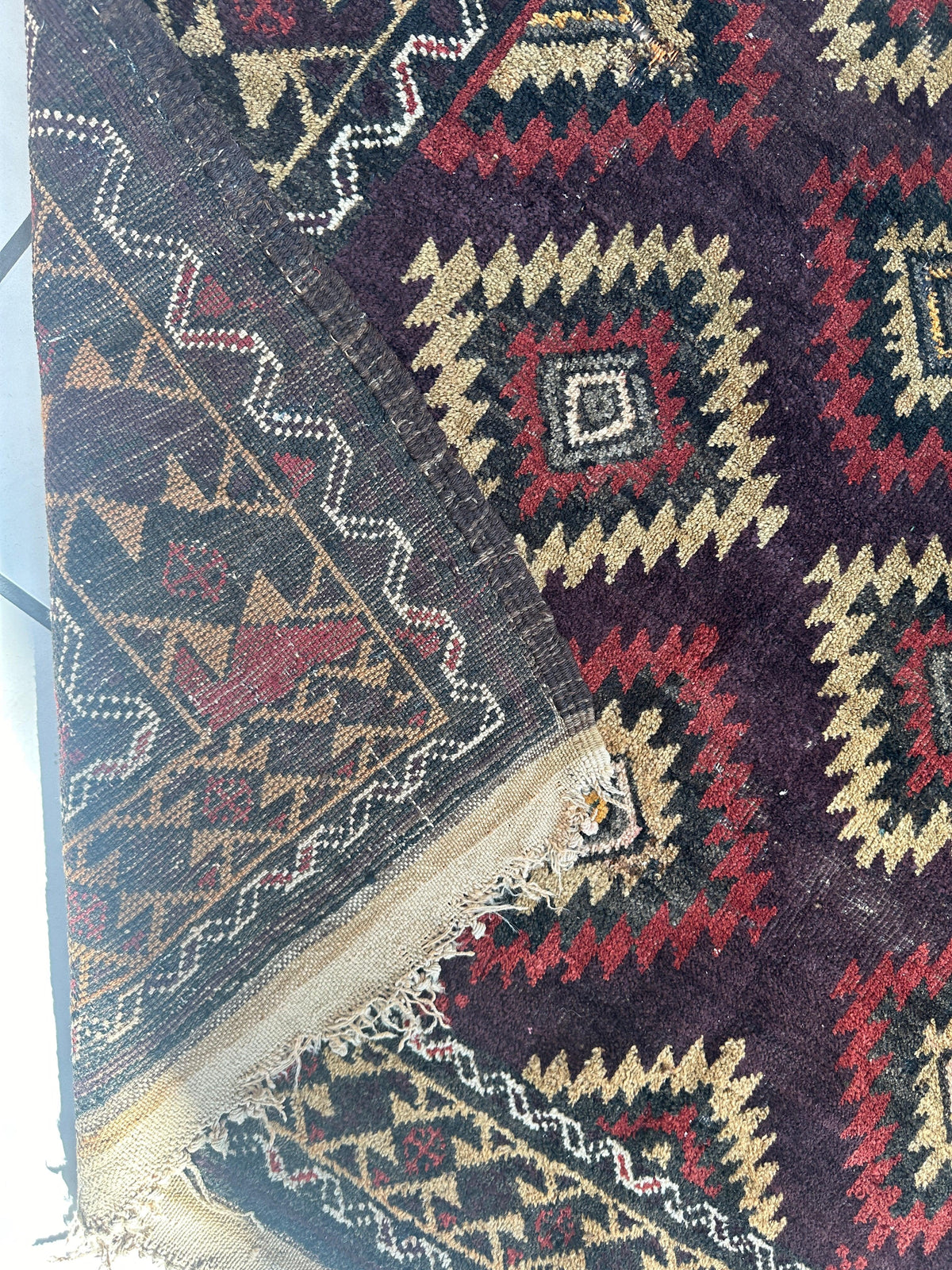 Rugistan Antique 1900’s Tribal Baluch Wool Rug 4’5” x 8’6”