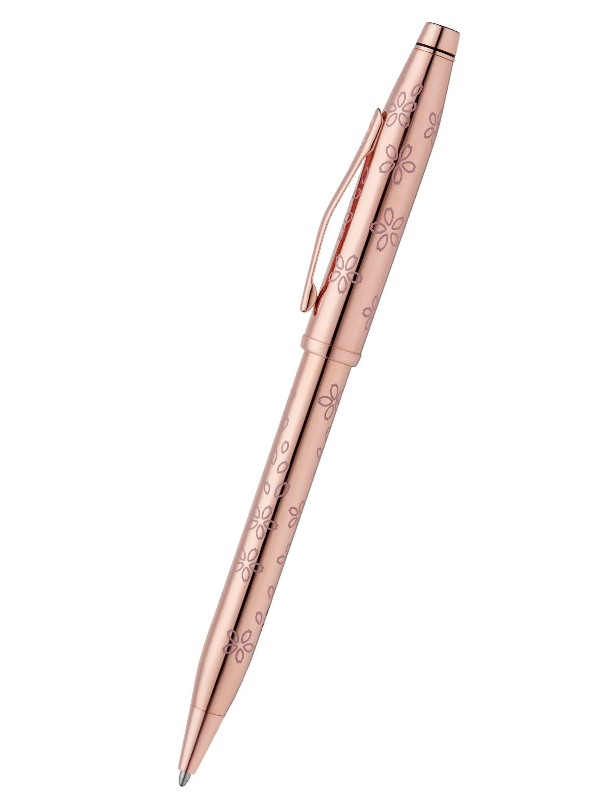 A.T. Cross Century® II Cherry Blossom Rose Gold Plated Ballpoint Pen - by A.T. Cross (image 3 of 5) | Heavy Bass & Prosody