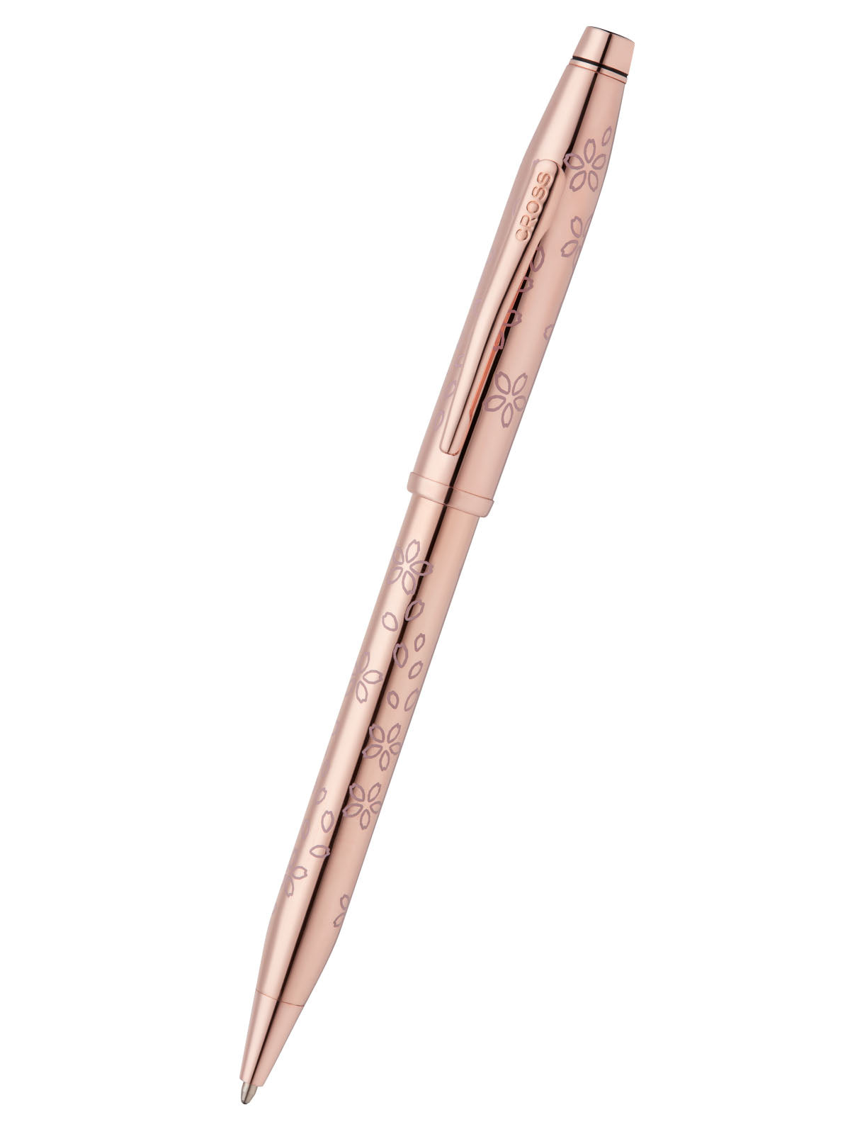 A.T. Cross Century® II Cherry Blossom Rose Gold Plated Ballpoint Pen - by A.T. Cross (image 1 of 5) | Heavy Bass & Prosody