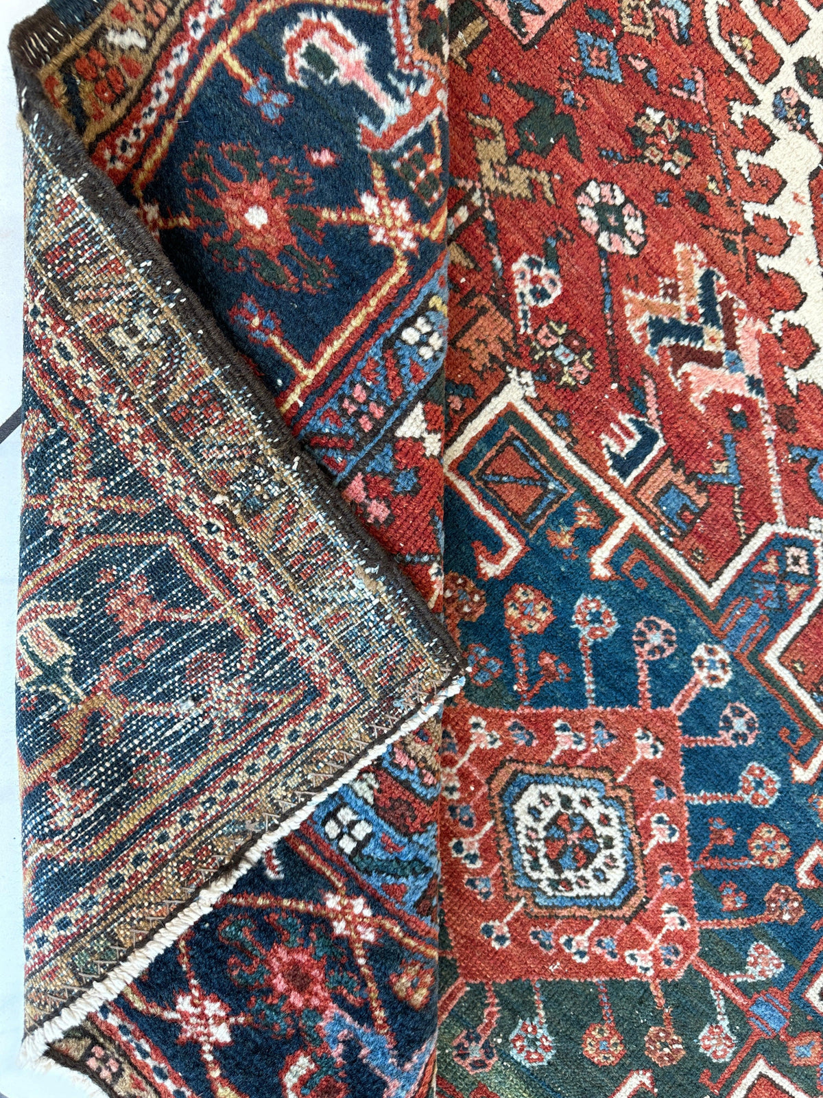 Rugistan Karaja Persian Antique Heriz Rug 4'9" x 6'