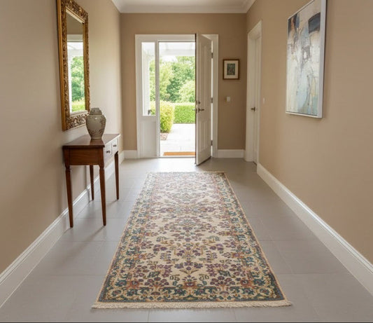 Crafters and Weavers Timeless Beauty, Woven by Hand. Antique Persian Kirman Rug, size 2' 5" x 7' 11" - Rugs