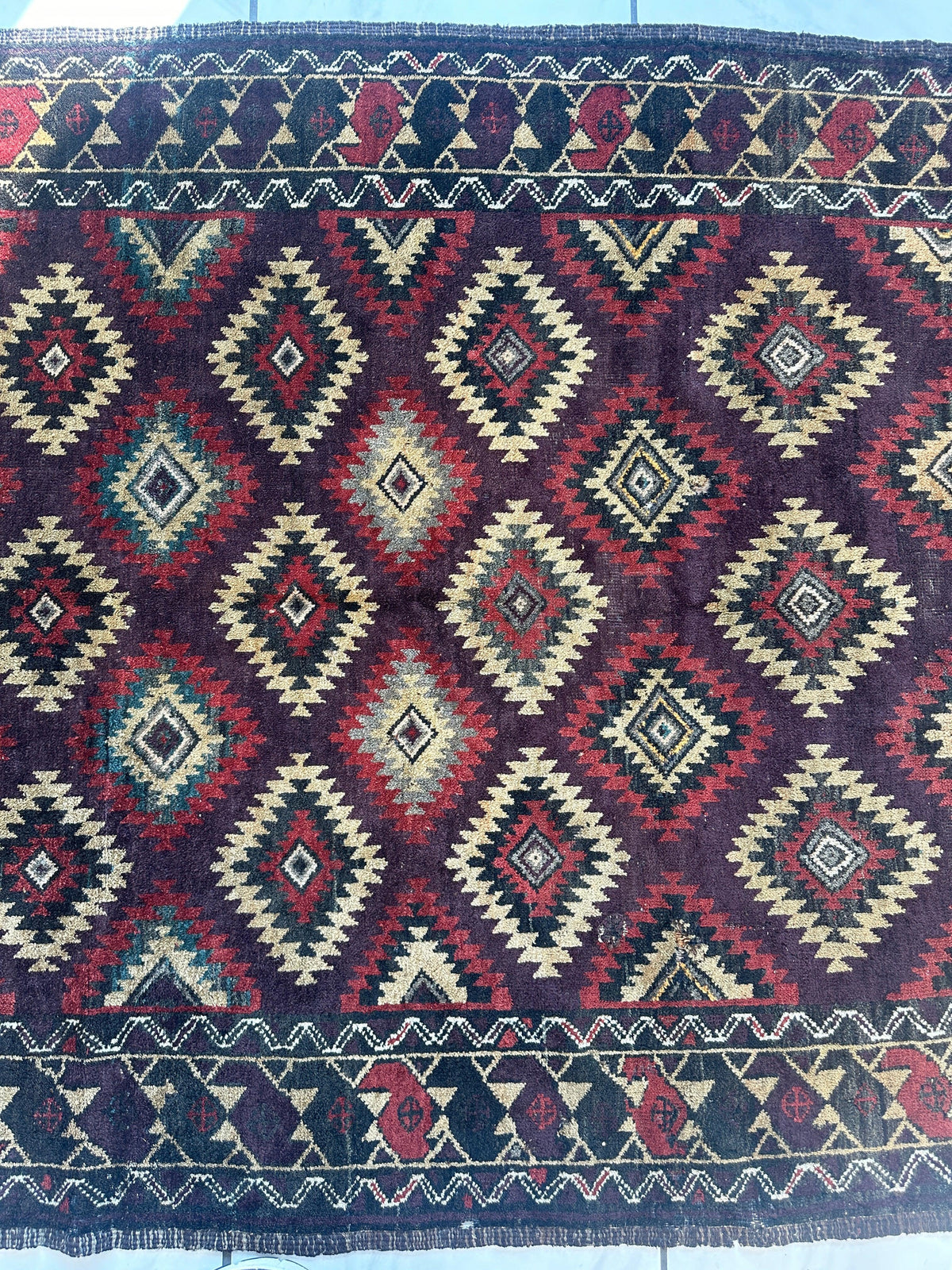 Rugistan Antique 1900’s Tribal Baluch Wool Rug 4’5” x 8’6”
