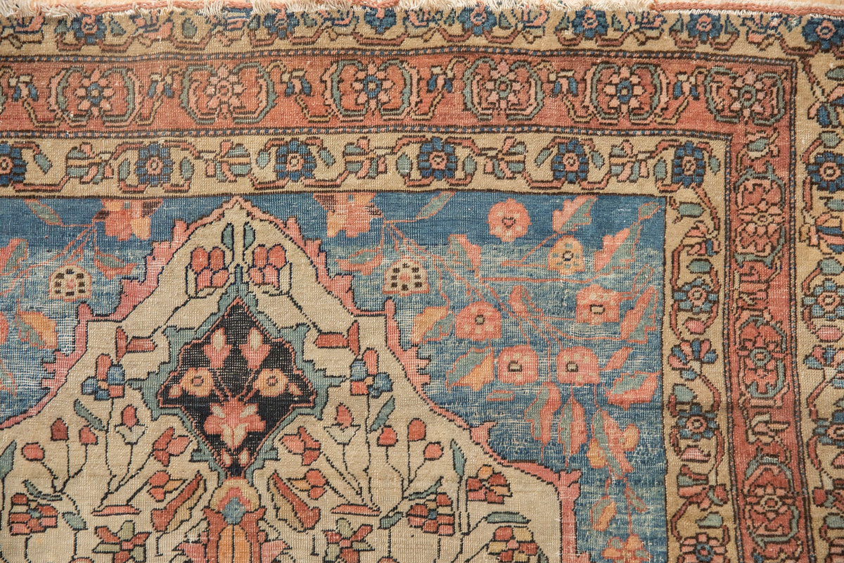 Old New House® 3.5x5 Antique Fine Farahan Sarouk Rug - Sold
