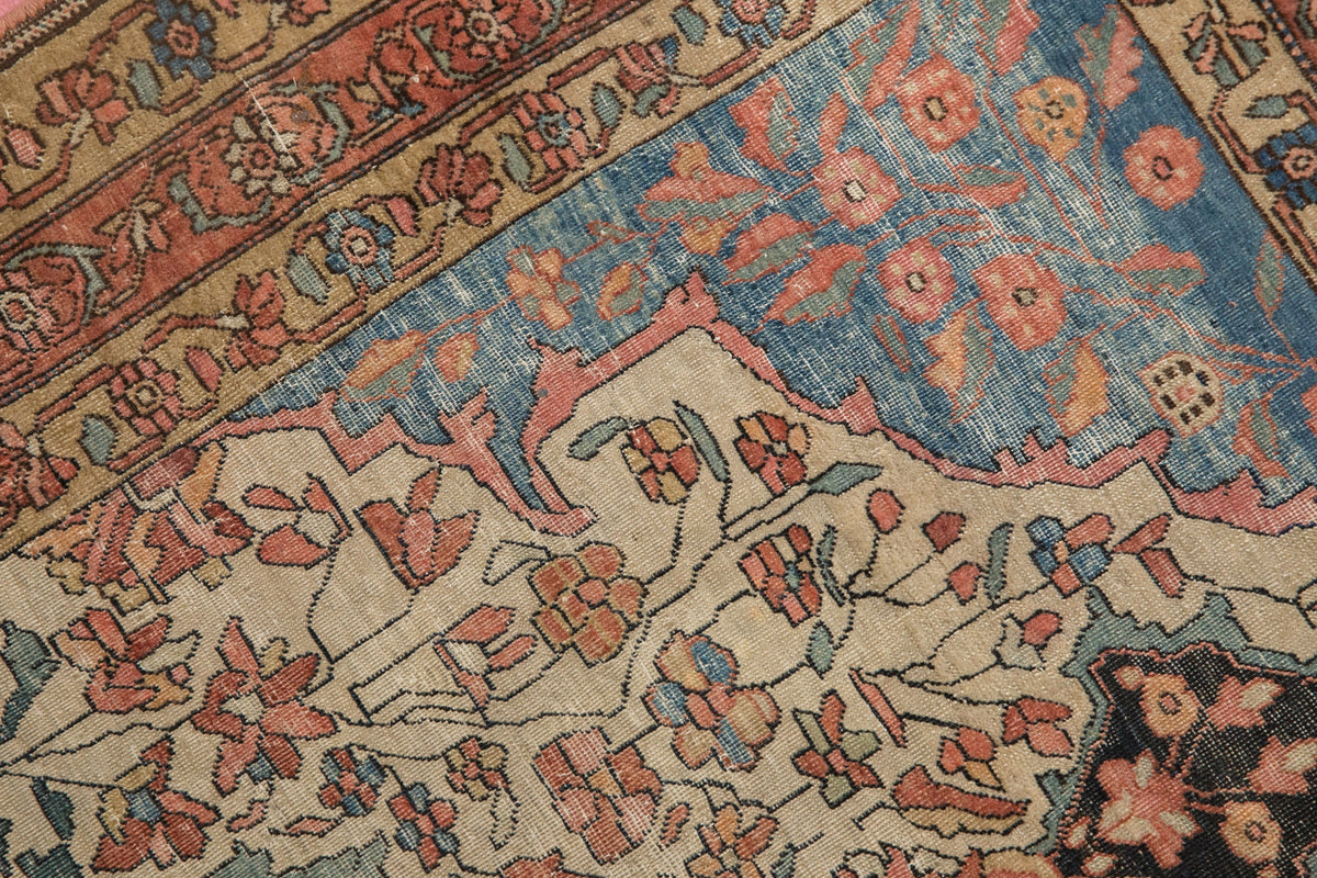 Old New House® 3.5x5 Antique Fine Farahan Sarouk Rug - Sold