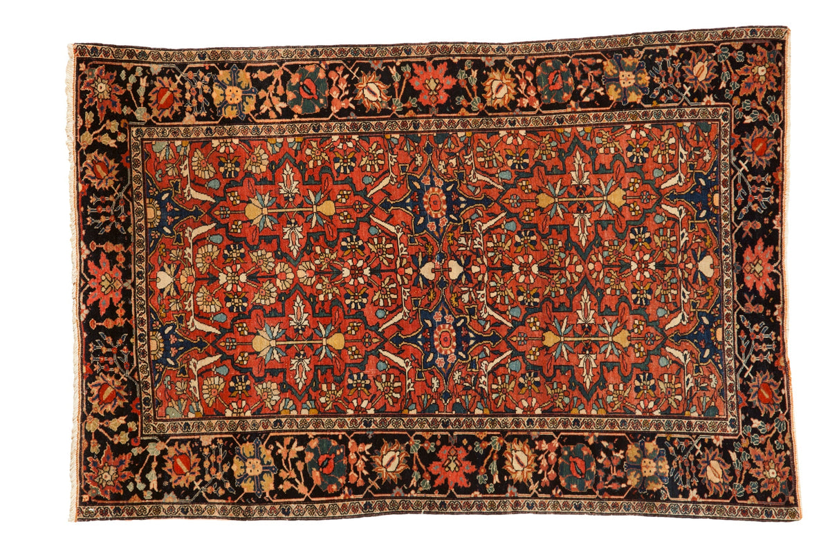 Old New House® 3x5 Antique Fine Farahan Sarouk Rug - Rugs