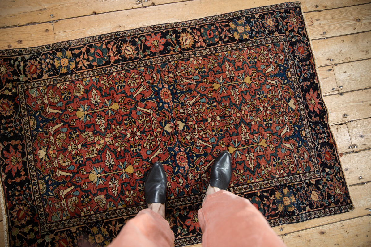 Old New House® 3x5 Antique Fine Farahan Sarouk Rug - Rugs