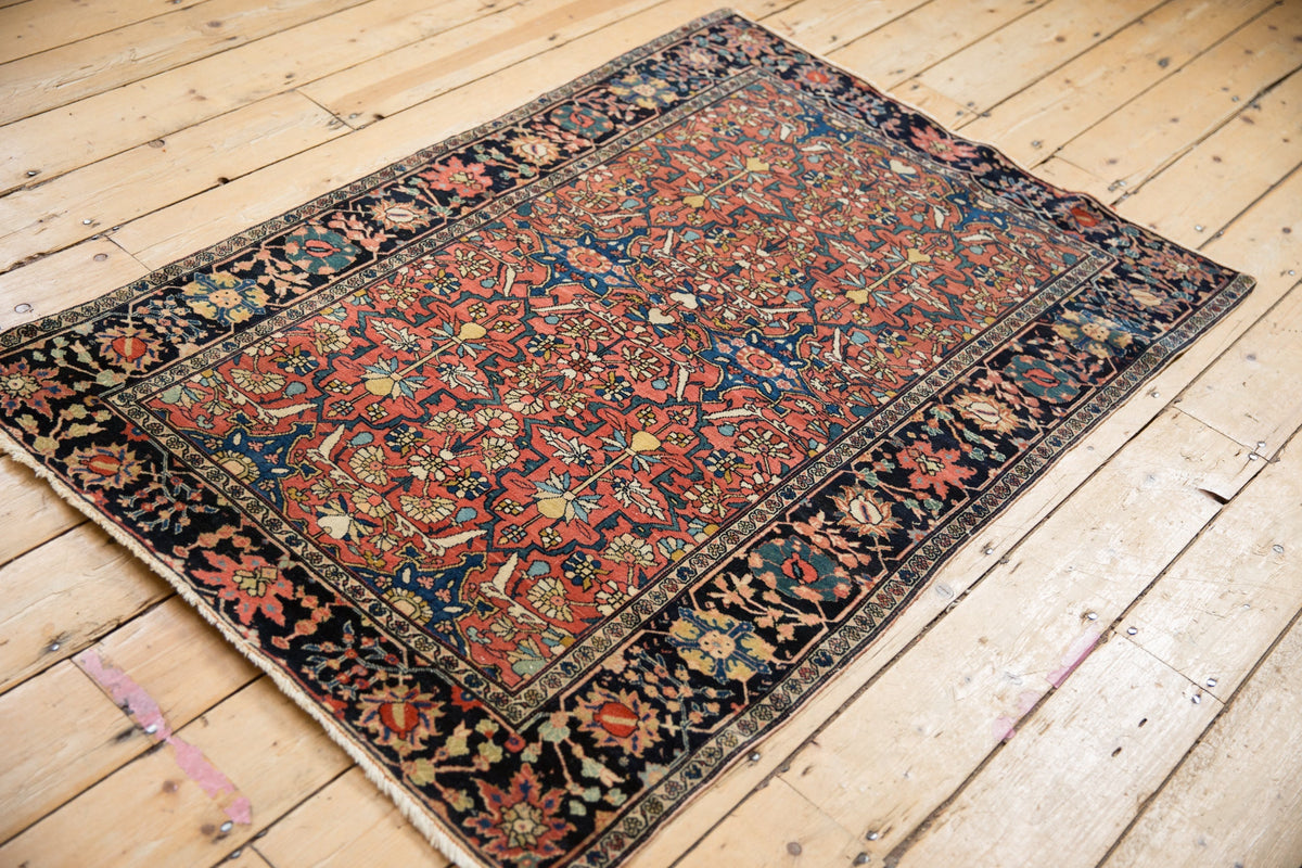 Old New House® 3x5 Antique Fine Farahan Sarouk Rug - Rugs