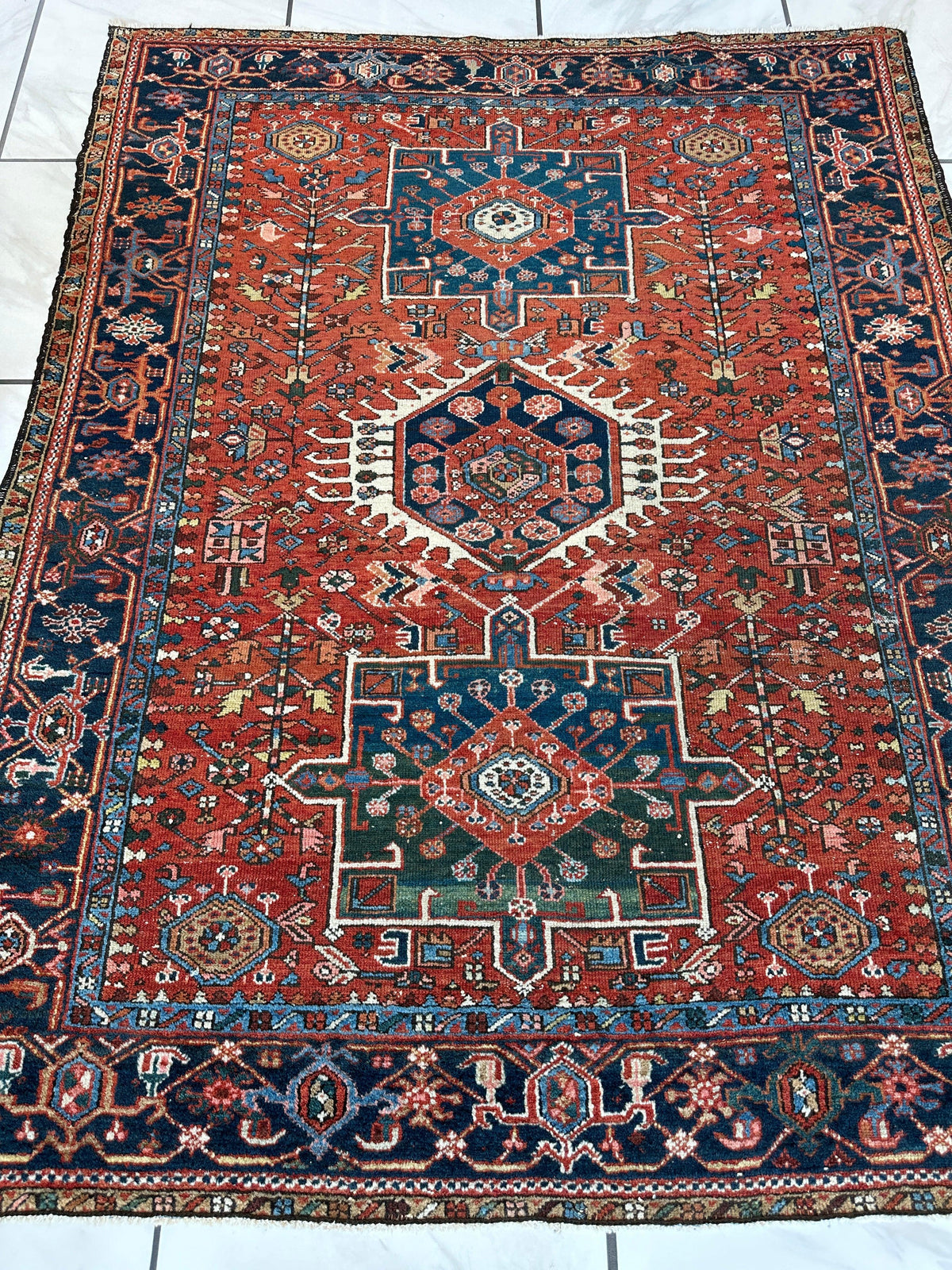 Rugistan Karaja Persian Antique Heriz Rug 4'9" x 6'
