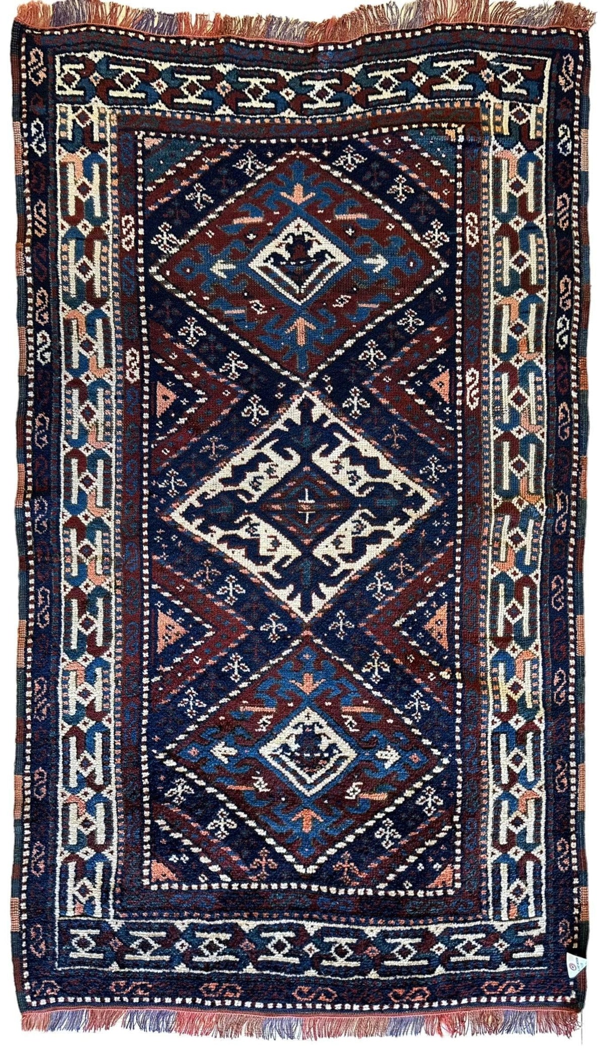 Rugistan 1920’s Antique Kurdish Rug 3’6” X 6’3” - Antique Rug