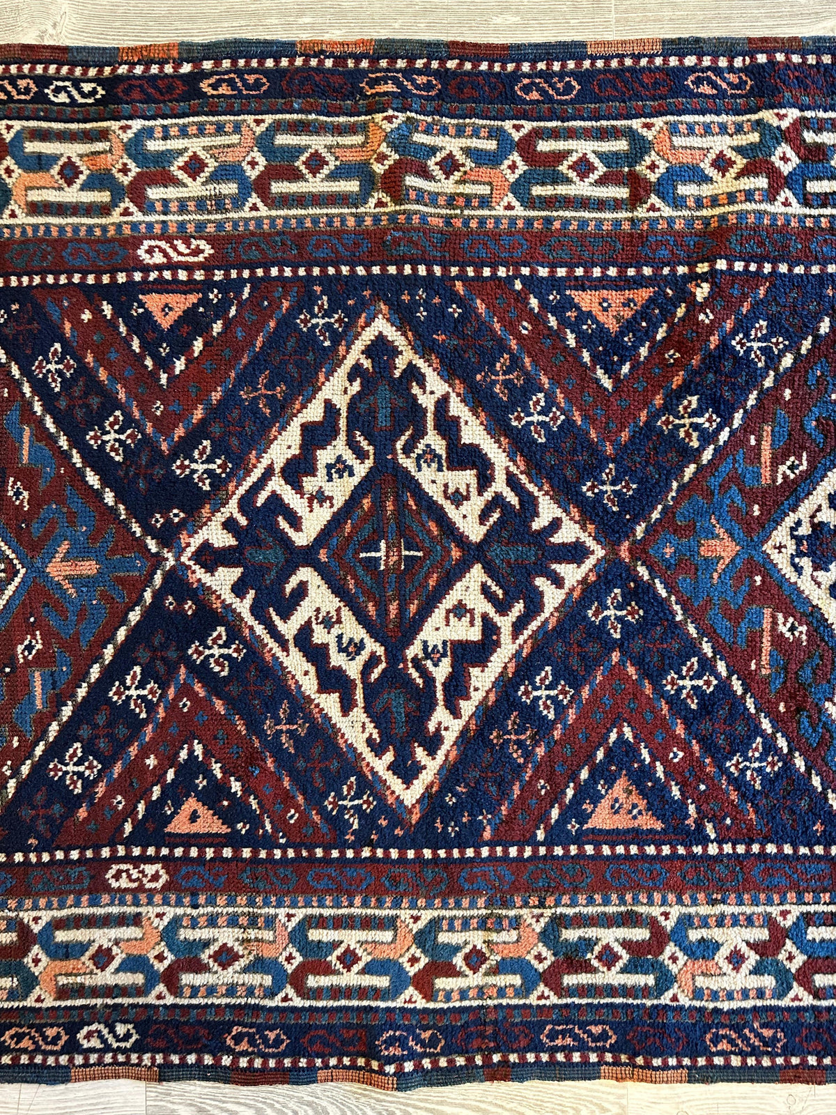 Rugistan 1920’s Antique Kurdish Rug 3’6” X 6’3” - Antique Rug