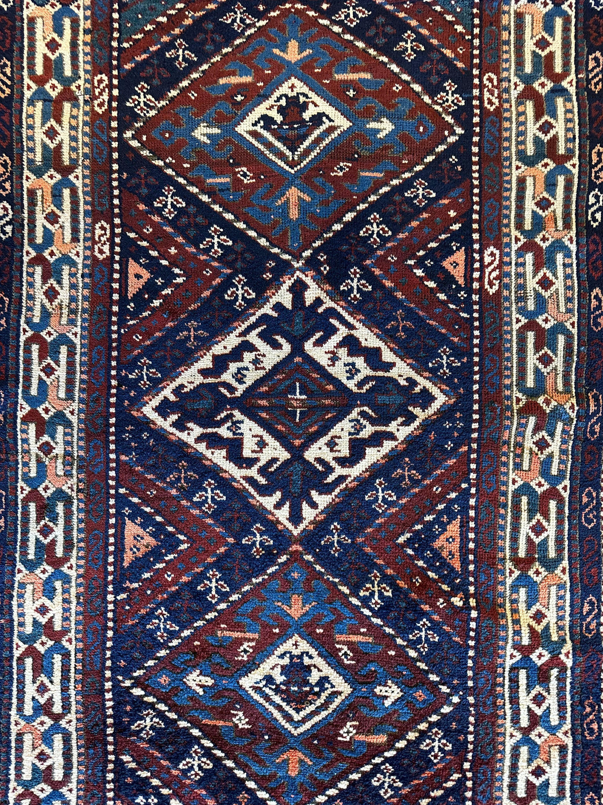 Rugistan 1920’s Antique Kurdish Rug 3’6” X 6’3” - Antique Rug