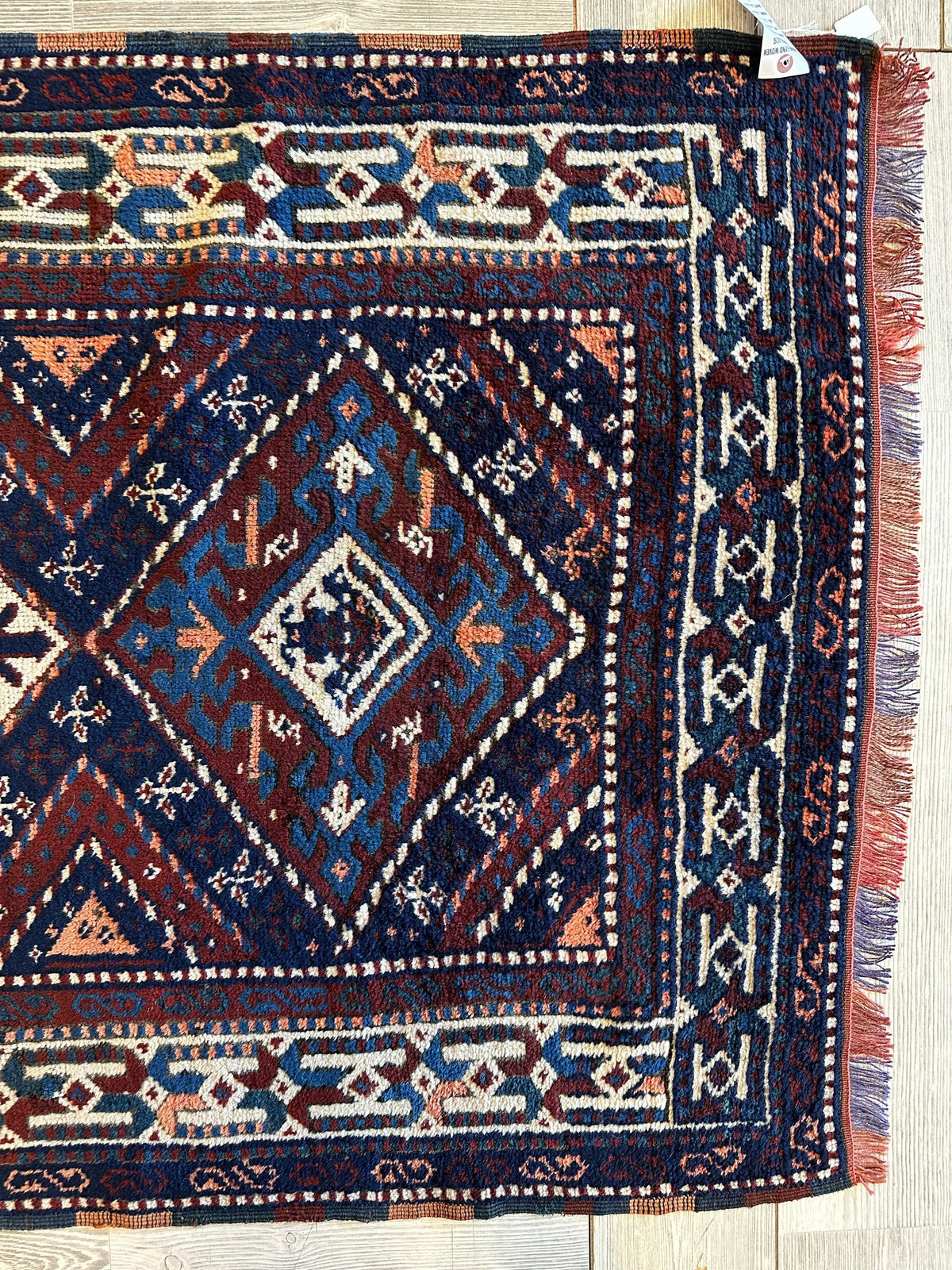Rugistan 1920’s Antique Kurdish Rug 3’6” X 6’3” - Antique Rug