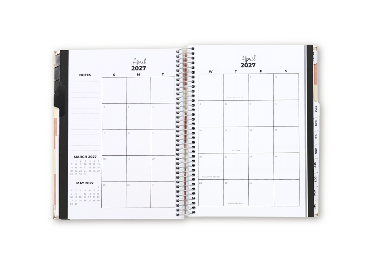 2027 Checkered Weekly Planner Premium Bundle