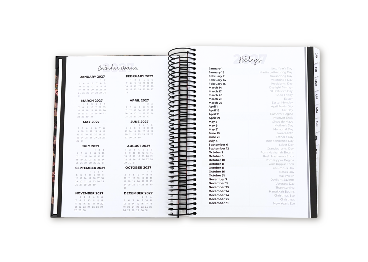 The Paper & Plan Co 2027 Velvet Floral Daily Planner Premium Bundle - by The Paper & Plan Co (image 6 of 12) | Heavy Bass &