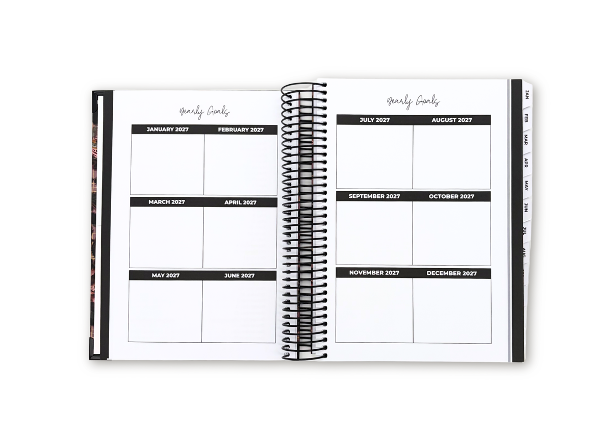2027 Velvet Floral Daily Planner
