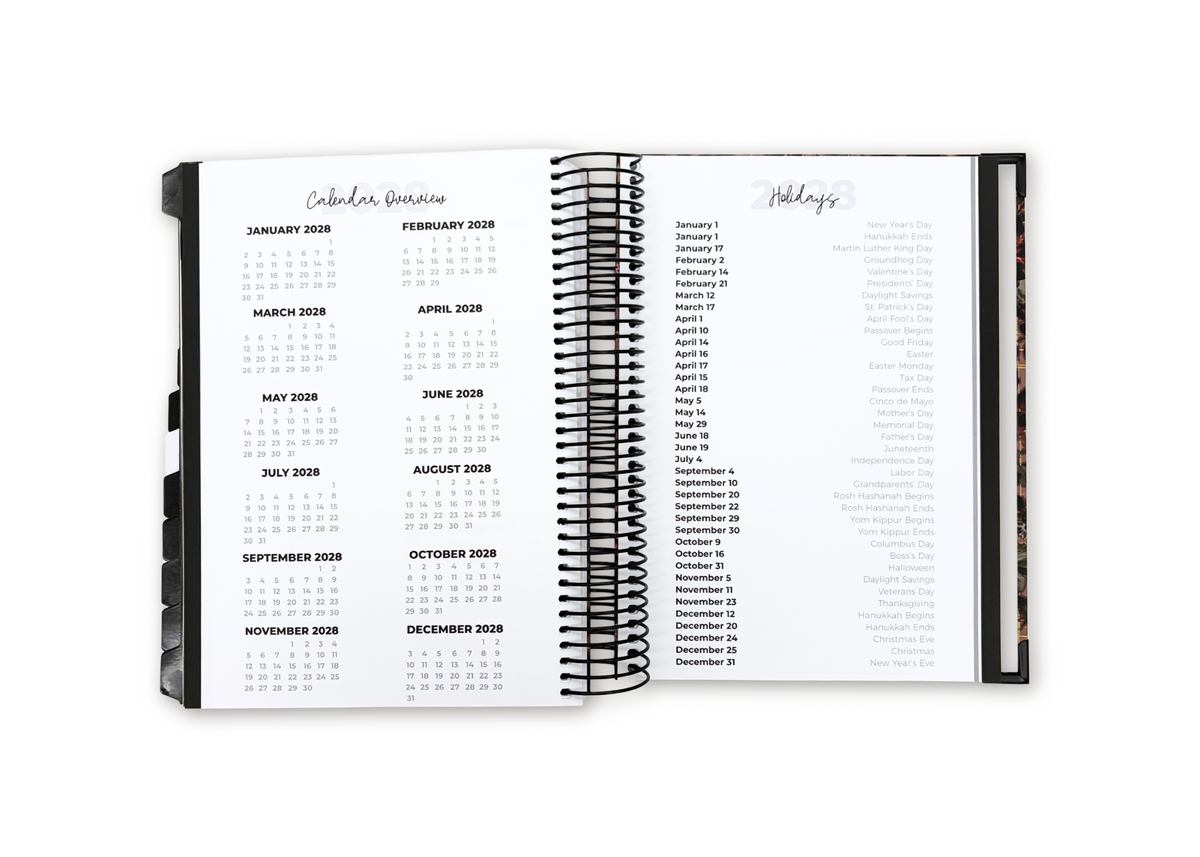 The Paper & Plan Co 2027 Velvet Floral Daily Planner Premium Bundle - by The Paper & Plan Co (image 11 of 12) | Heavy Bass &