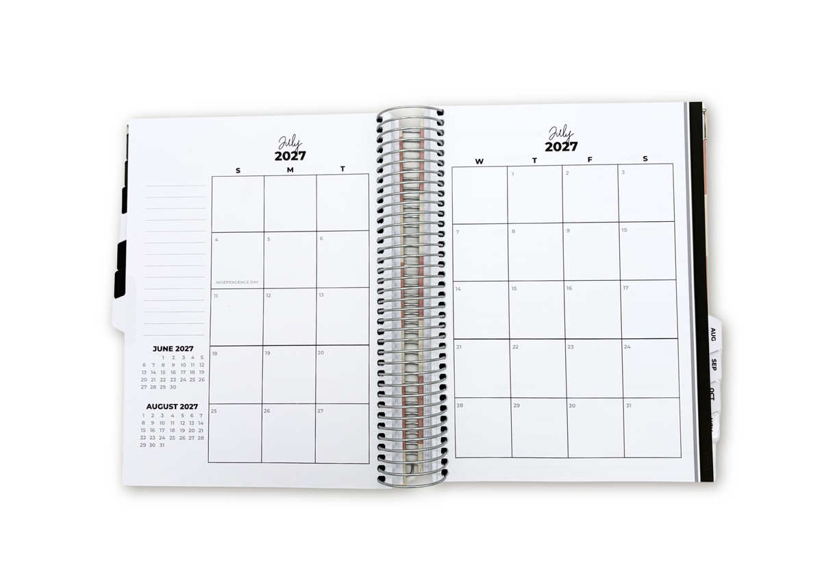 2027 Checkered Daily Planner Basic Bundle