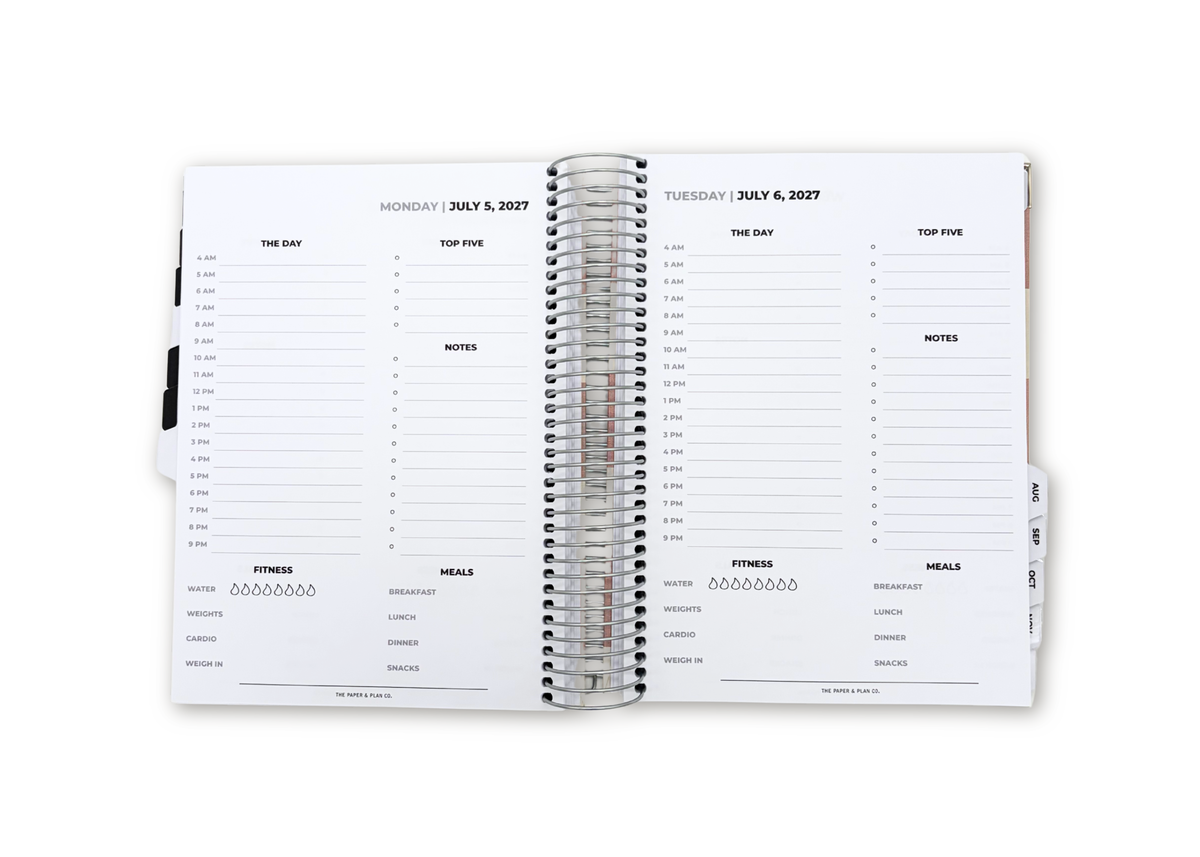 2027 Checkered Daily Planner