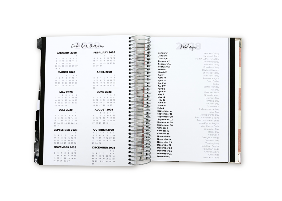 2027 Checkered Daily Planner Basic Bundle