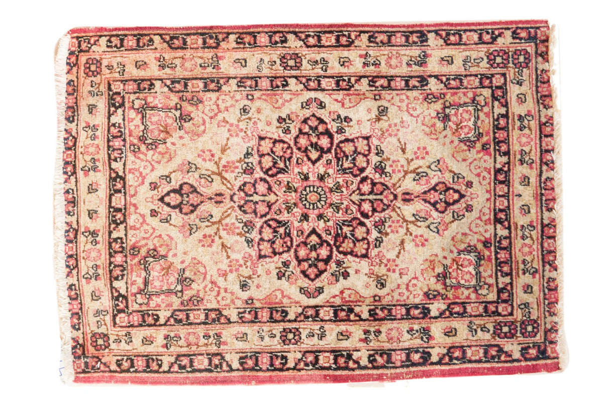 Old New House® 2x3 Antique Kerman Rug Mat - Rugs