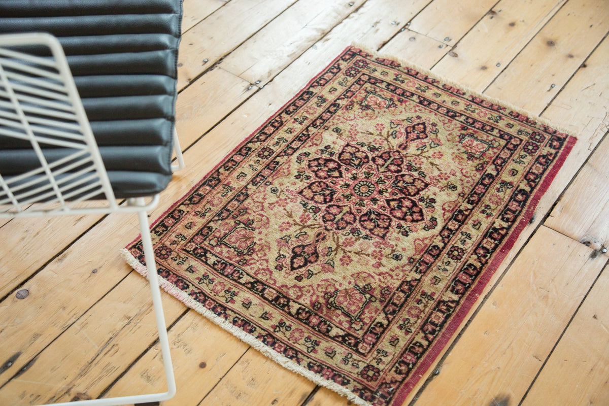 Old New House® 2x3 Antique Kerman Rug Mat - Rugs