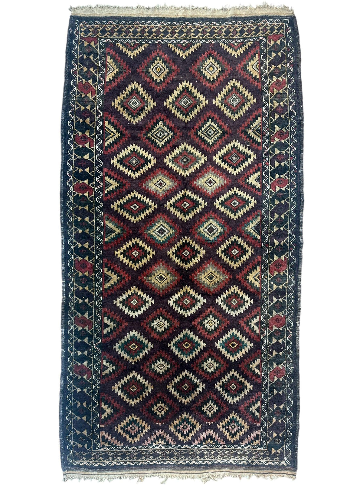 Rugistan Antique 1900’s Tribal Baluch Wool Rug 4’5” x 8’6”