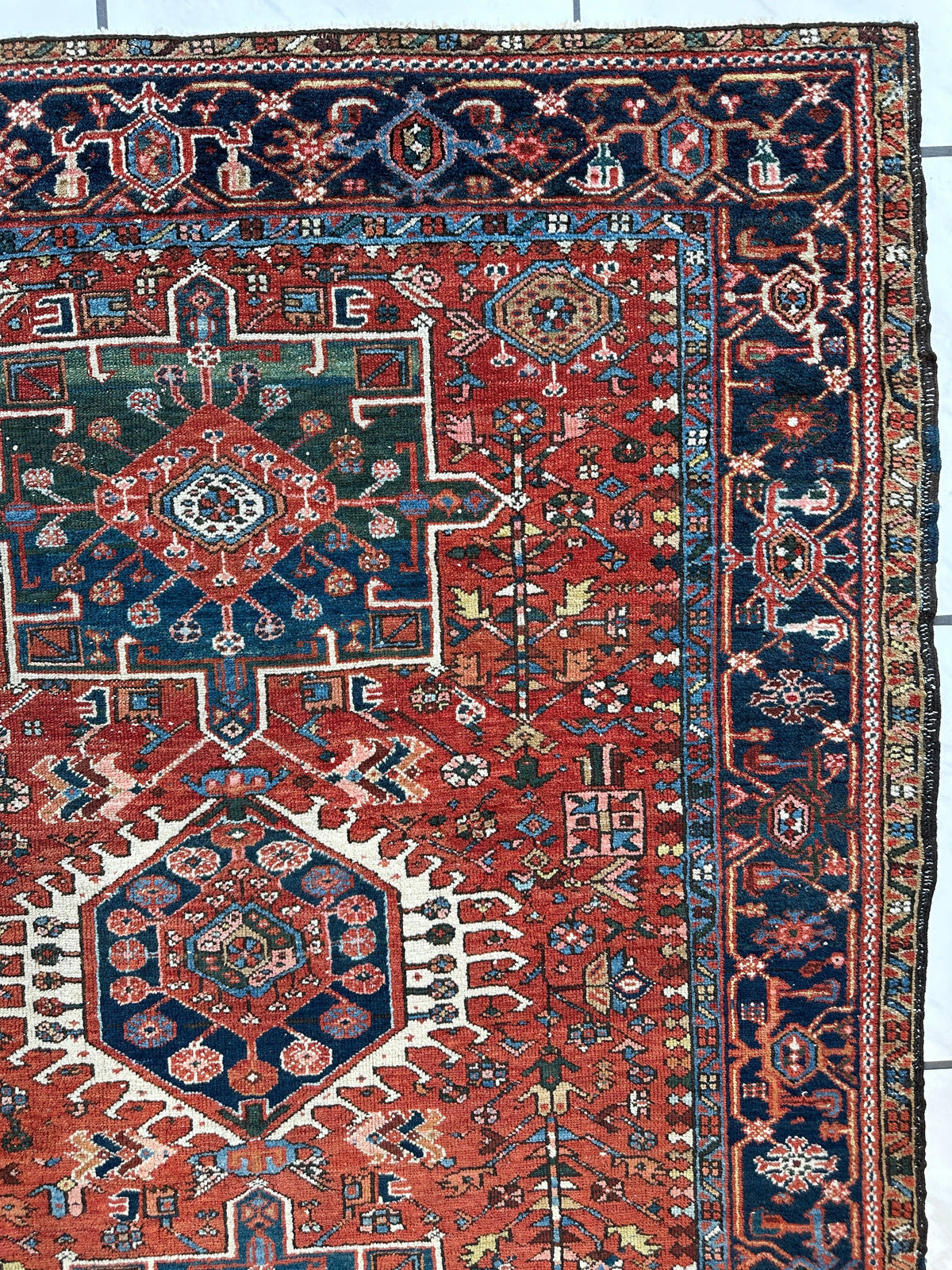 Rugistan Karaja Persian Antique Heriz Rug 4'9" x 6'