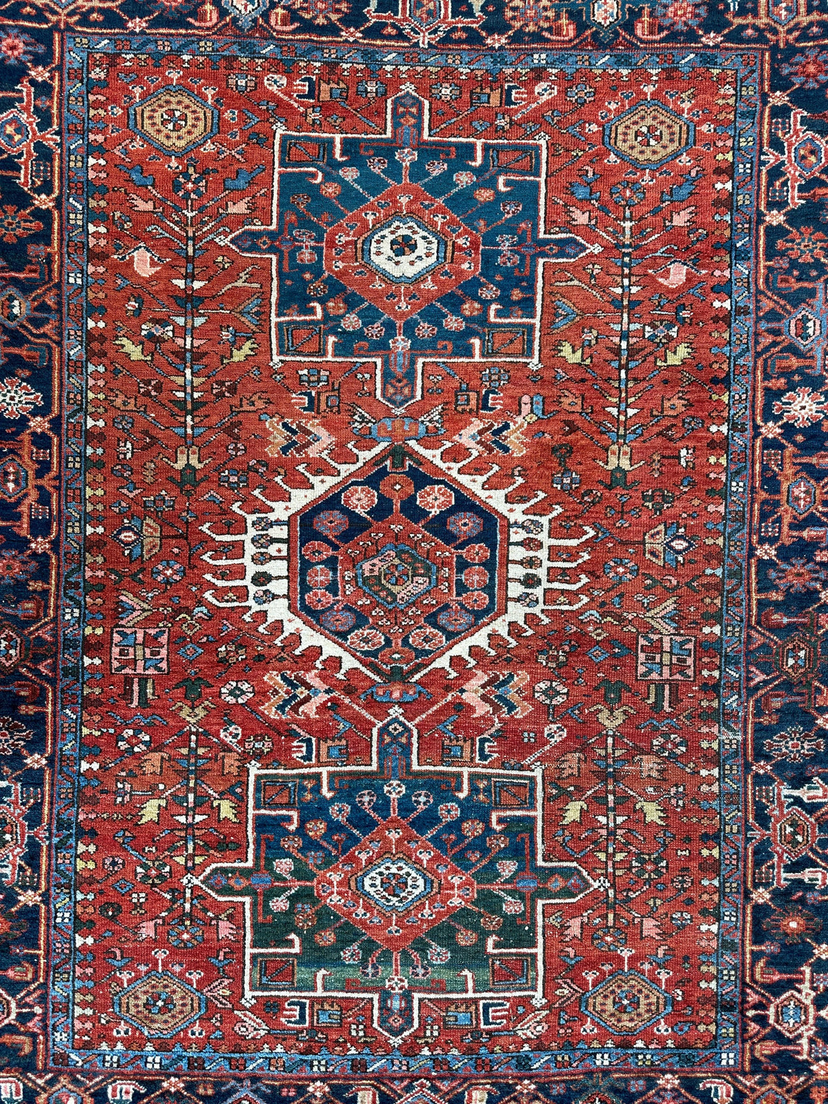 Rugistan Karaja Persian Antique Heriz Rug 4'9" x 6'