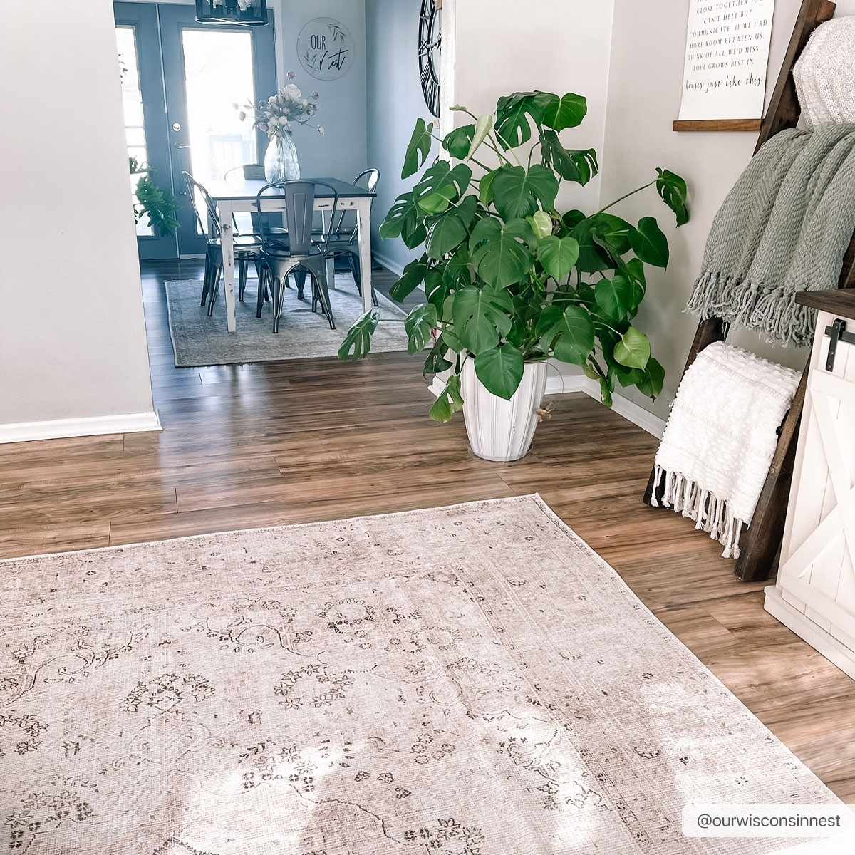 Boutique Rugs Bethany Vintage Flat Pile Washable Rug - Rugs