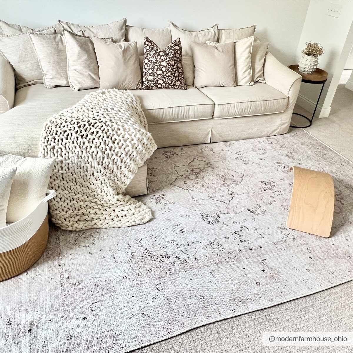 Boutique Rugs Bethany Vintage Flat Pile Washable Rug - Rugs