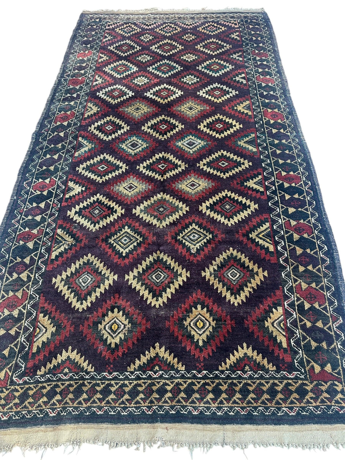 Rugistan Antique 1900’s Tribal Baluch Wool Rug 4’5” x 8’6”