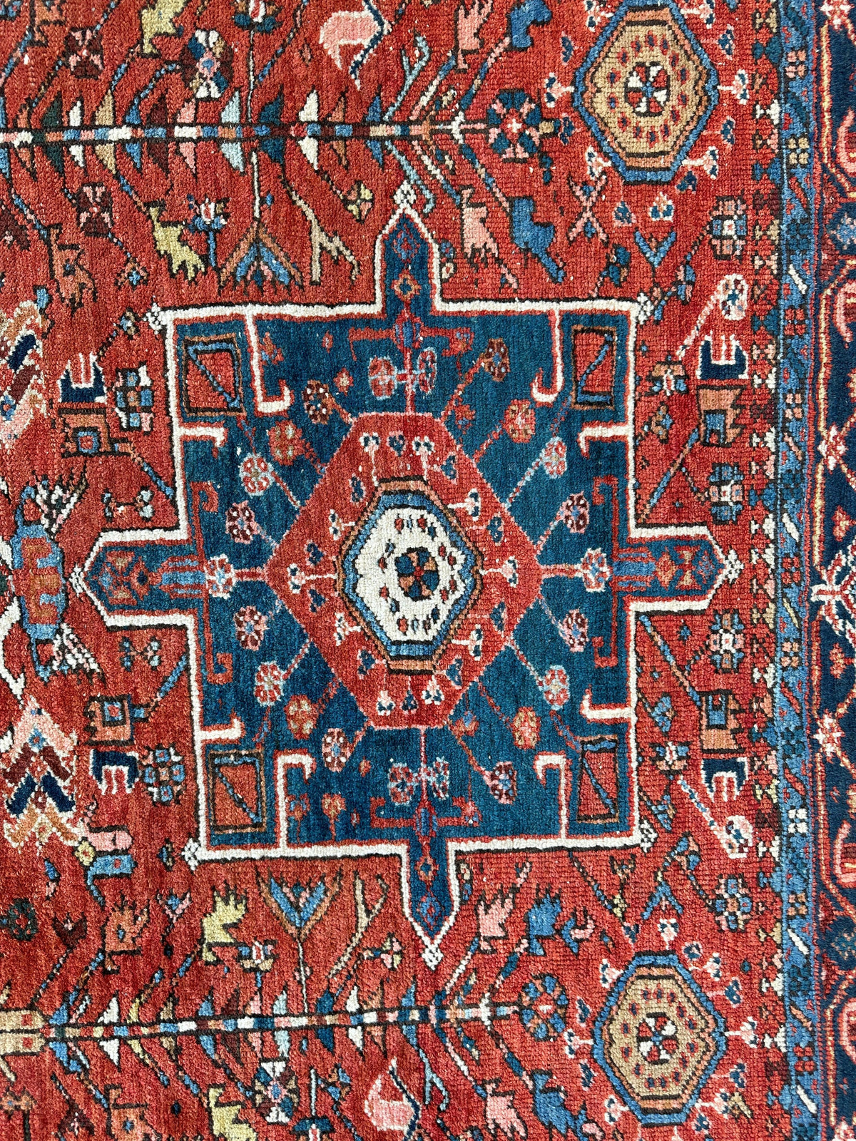 Rugistan Karaja Persian Antique Heriz Rug 4'9" x 6'
