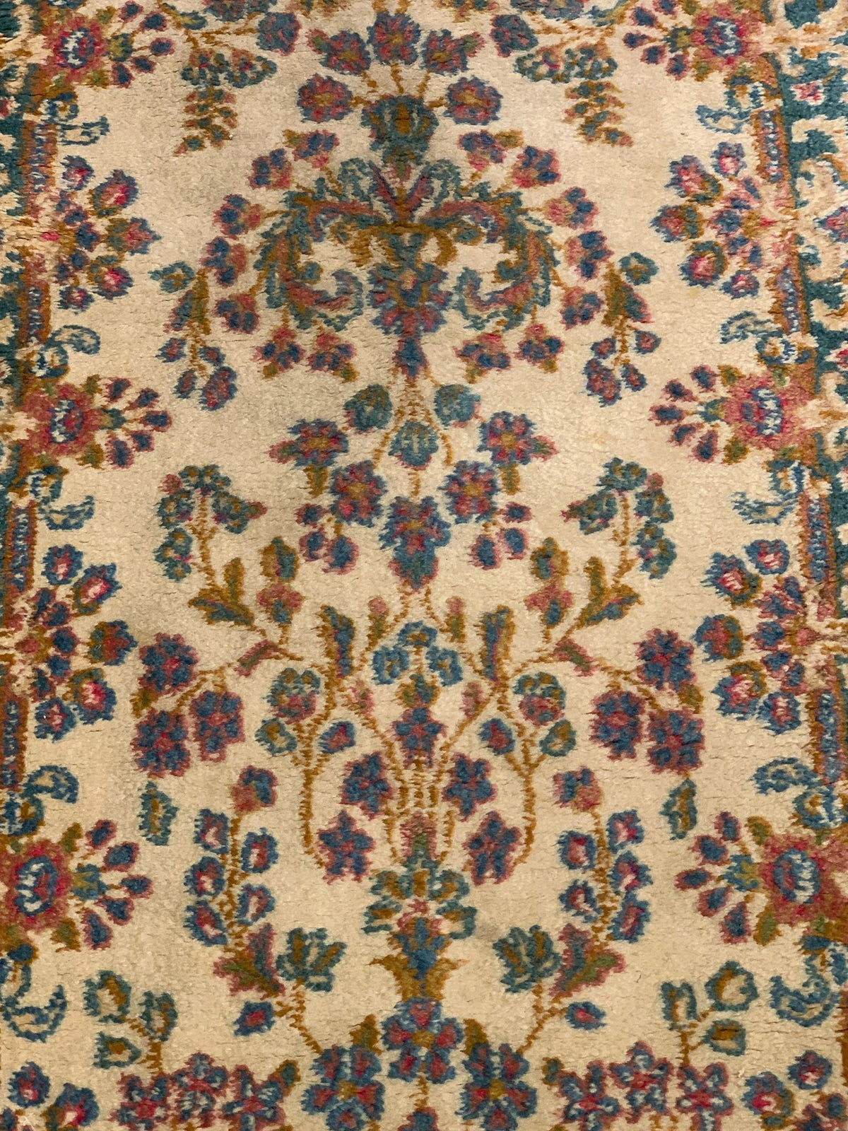 Crafters and Weavers Timeless Beauty, Woven by Hand. Antique Persian Kirman Rug, size 2' 5" x 7' 11" - Rugs