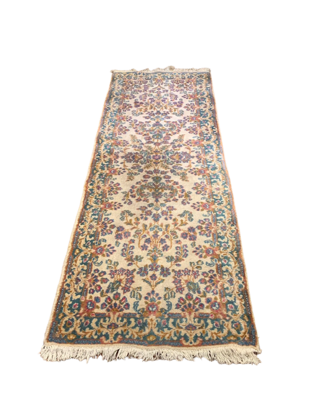 Crafters and Weavers Timeless Beauty, Woven by Hand. Antique Persian Kirman Rug, size 2' 5" x 7' 11" - Rugs