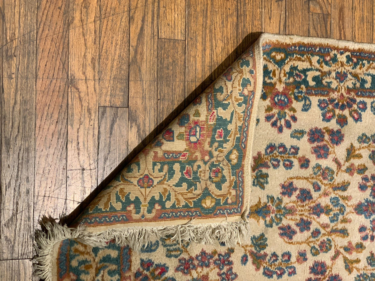 Crafters and Weavers Timeless Beauty, Woven by Hand. Antique Persian Kirman Rug, size 2' 5" x 7' 11" - Rugs