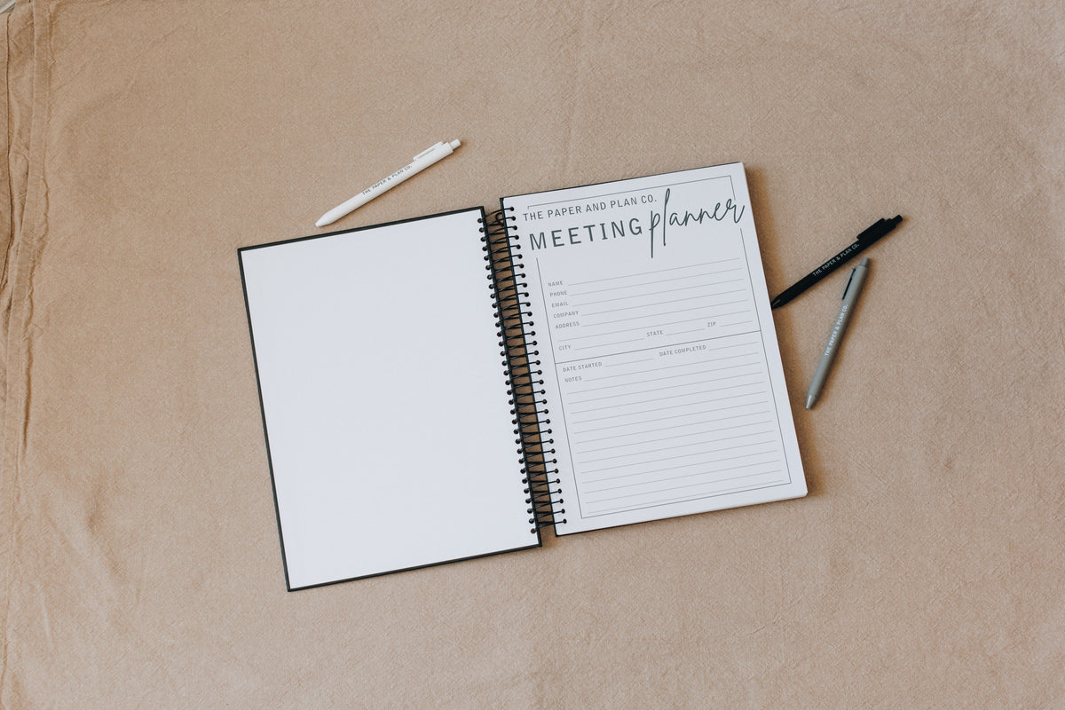 Meeting Planner - by The Paper & Plan Co (image 4 of 7) | Heavy Bass & Prosody