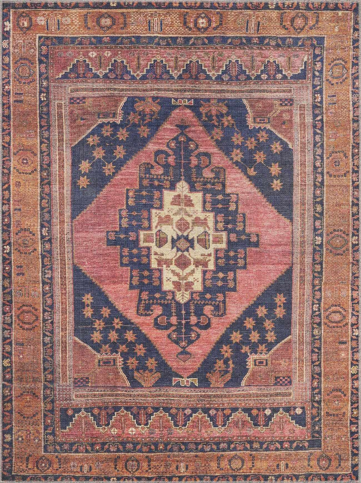 Boutique Rugs Malamote Vintage Flat Pile Washable Rug - Rugs