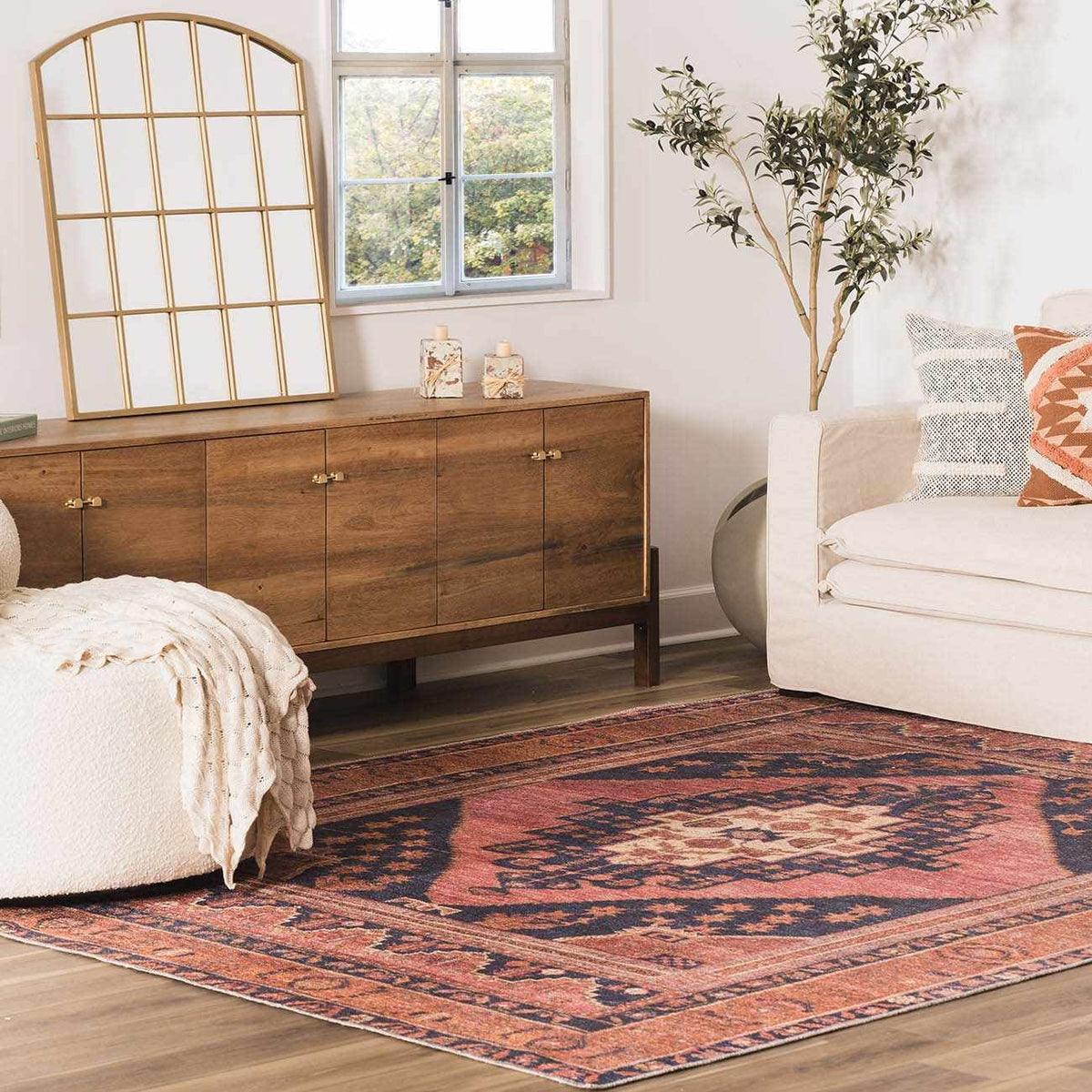 Boutique Rugs Malamote Vintage Flat Pile Washable Rug - Rugs