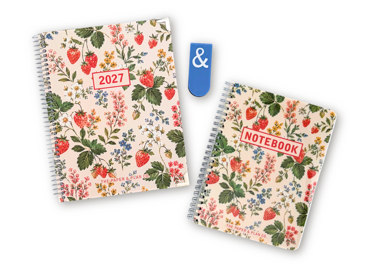 2027 Strawberry Fields Weekly Planner Basic Bundle