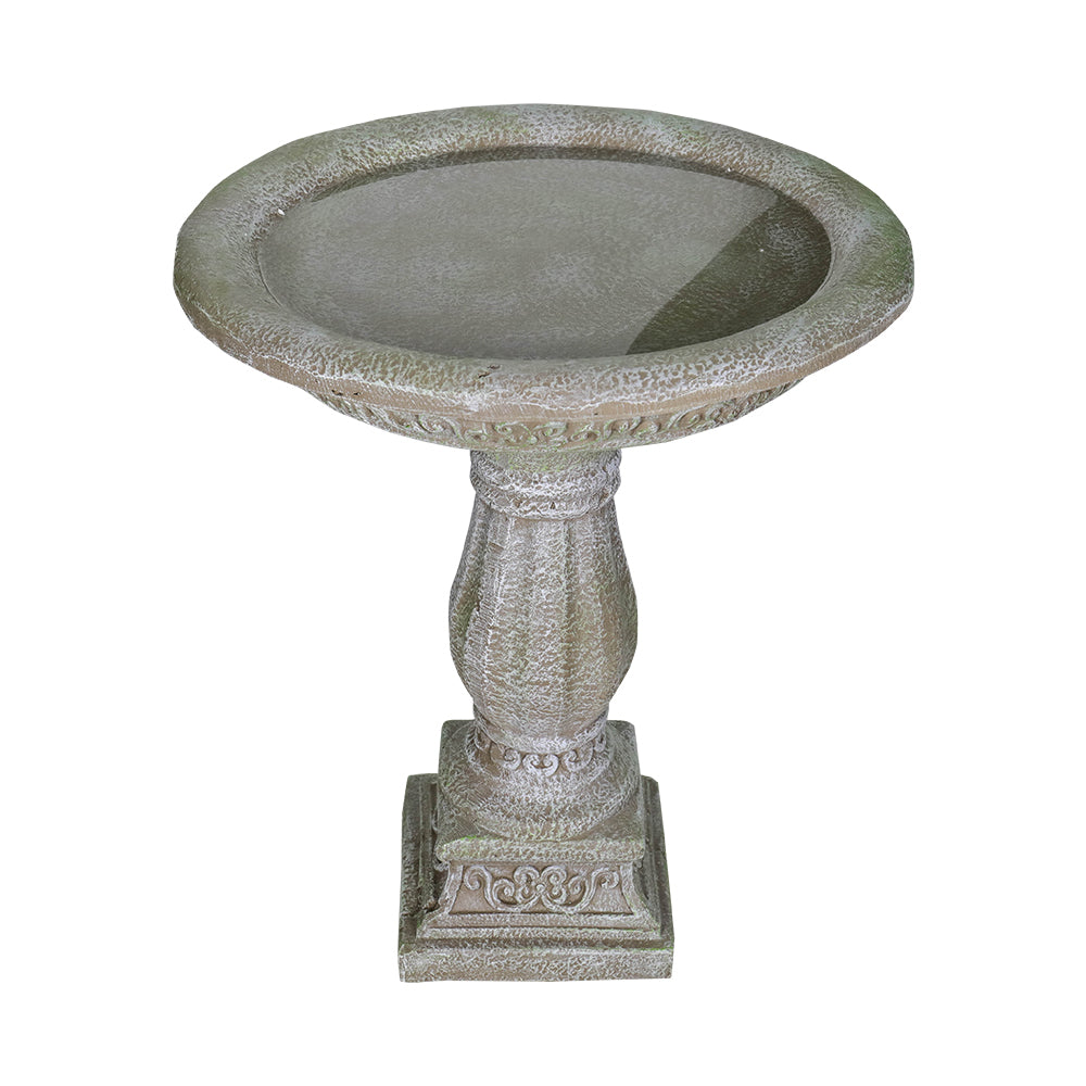 Concrete Antique Bird Bath Ornate Pedestal 23 Inch - Bird Bath - by Water Fountain online (image 5 of 7) | Heavy Bass &