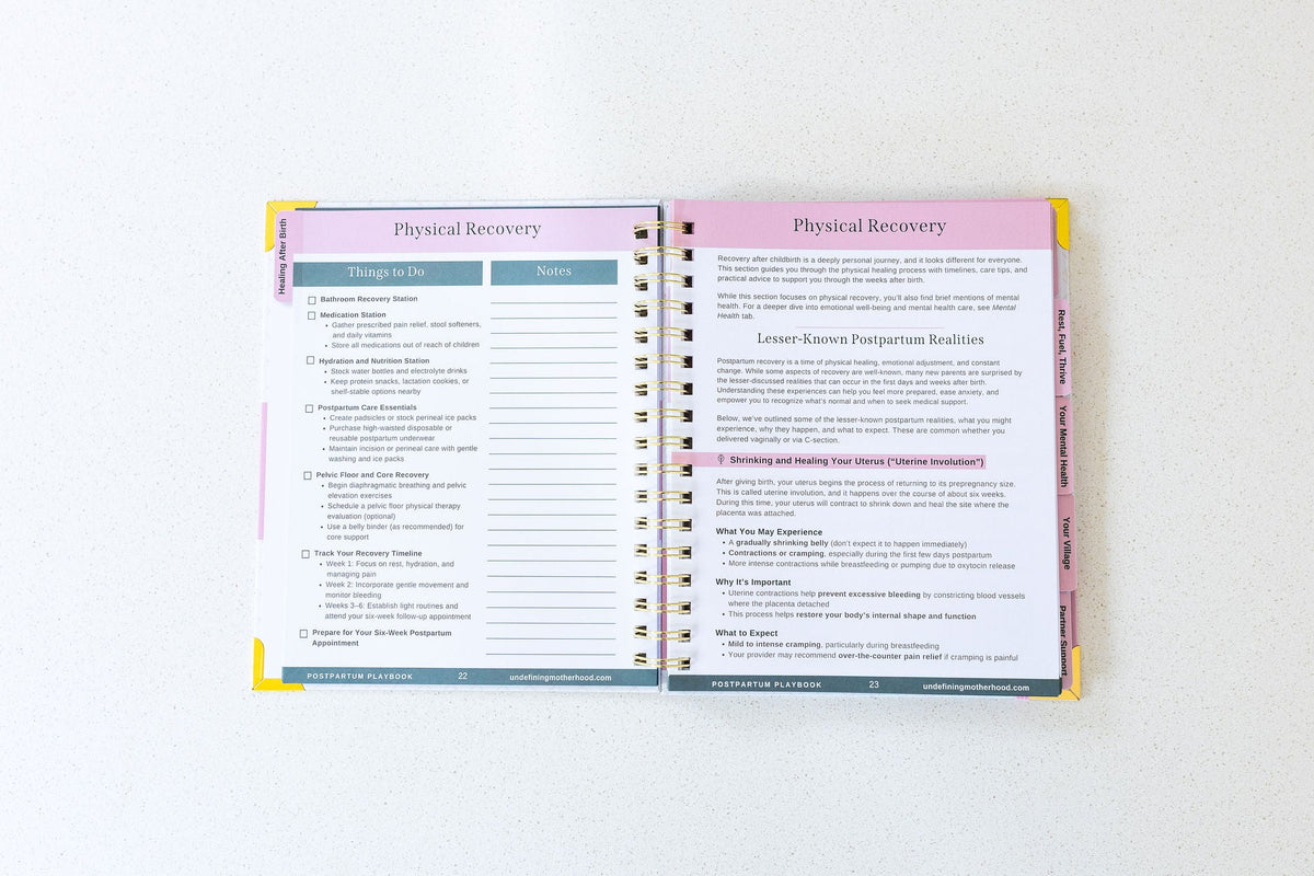 The Postpartum Playbook: Postpartum Planner & Guide