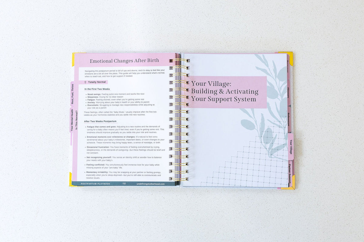The Postpartum Playbook: Postpartum Planner & Guide