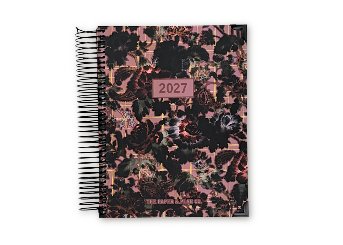 The Paper & Plan Co 2027 Velvet Floral Daily Planner Premium Bundle - by The Paper & Plan Co (image 2 of 12) | Heavy Bass &