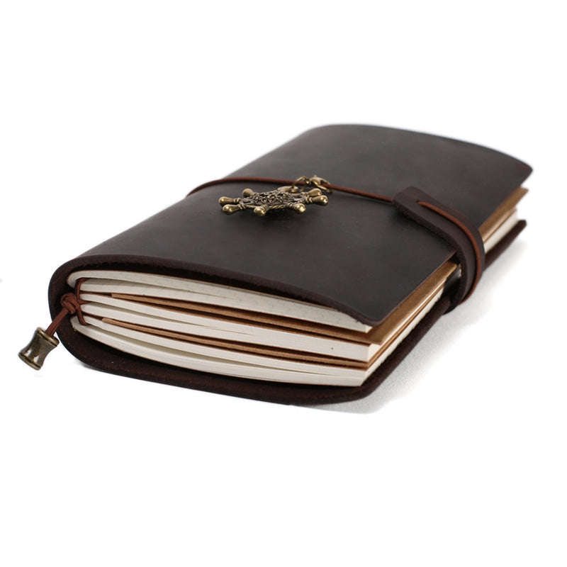 Handmade Leather Journal, Journals for Men, Leather Notebook, Rustic Leather Diary 00002