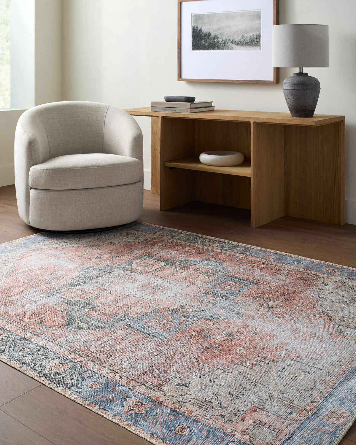 Boutique Rugs Rosman Distressed Washable Area Rug - Rugs
