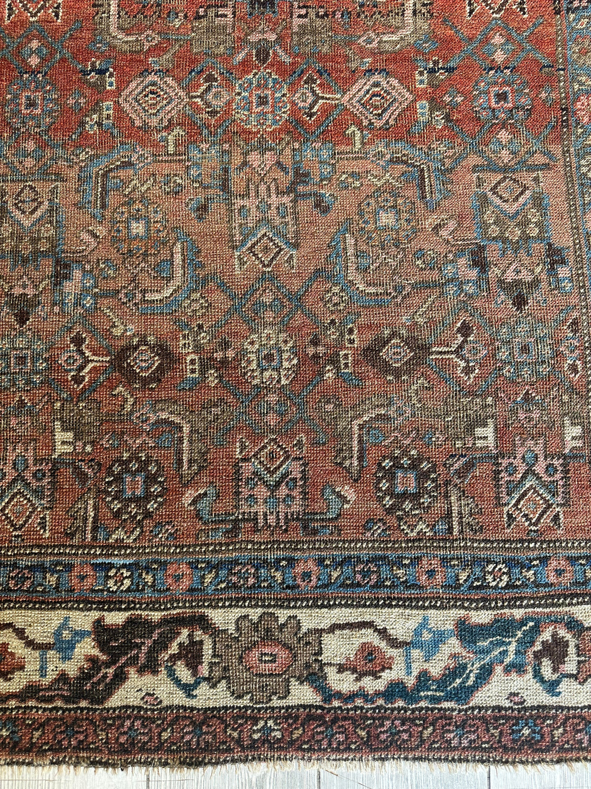 Rugistan Antique Late 19th Century Persian Kurdish Gholtogh Rug 4 x 7 - Antique Rug