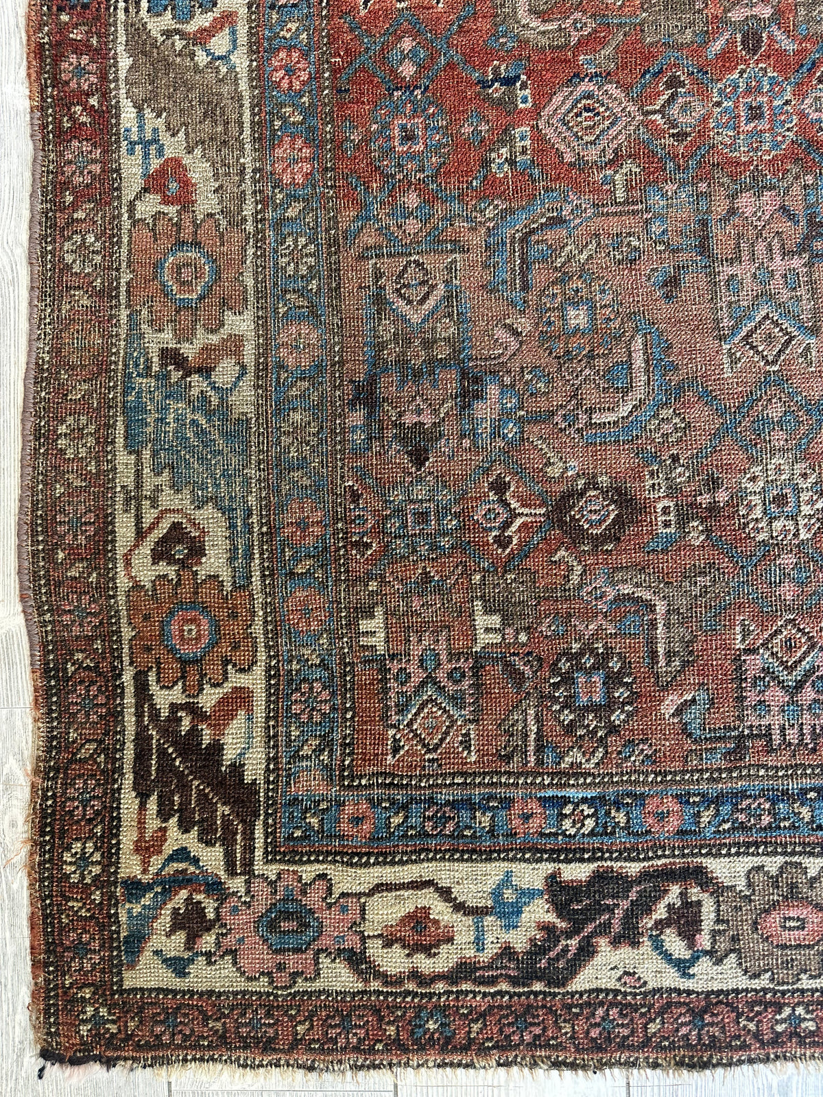 Rugistan Antique Late 19th Century Persian Kurdish Gholtogh Rug 4 x 7 - Antique Rug