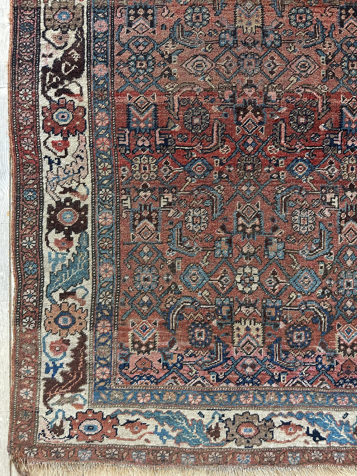 Rugistan Antique Late 19th Century Persian Kurdish Gholtogh Rug 4 x 7 - Antique Rug