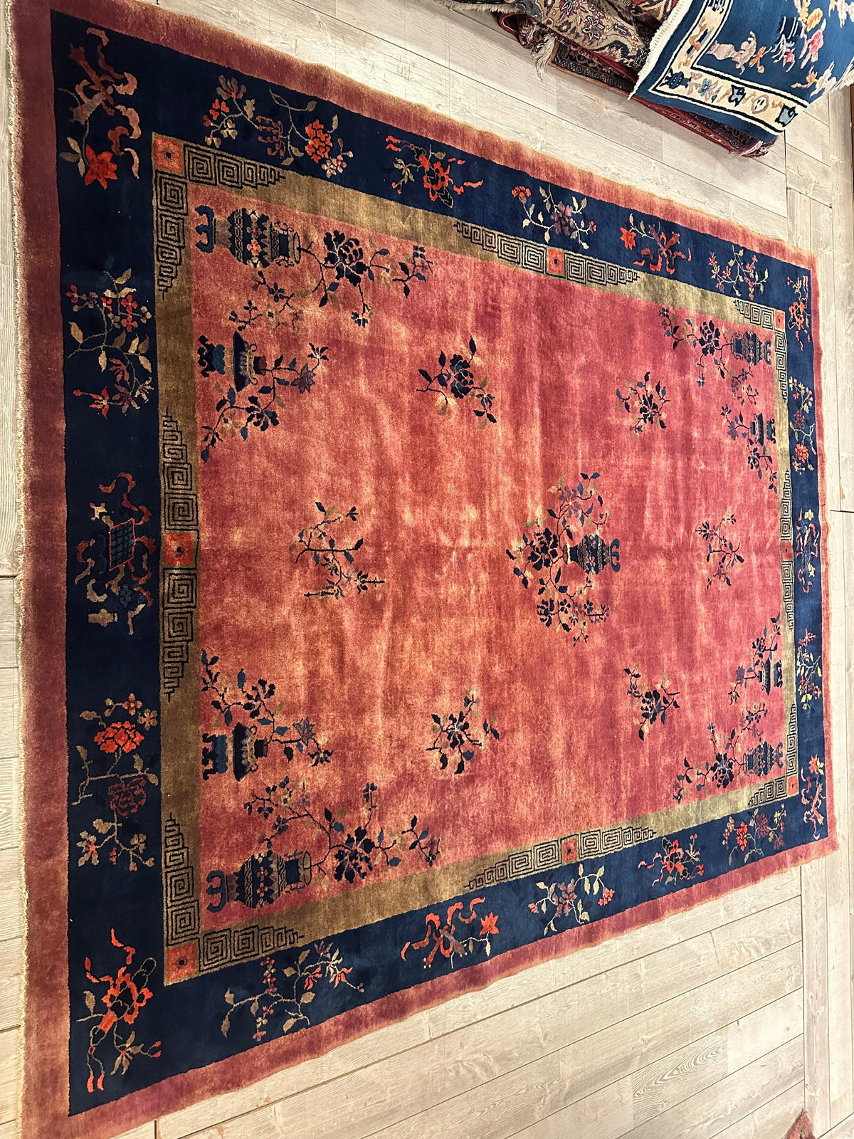 Rugistan Antique Nicholas Chinese Art Deco Rug - 8'2" X 9'9" - Area rug