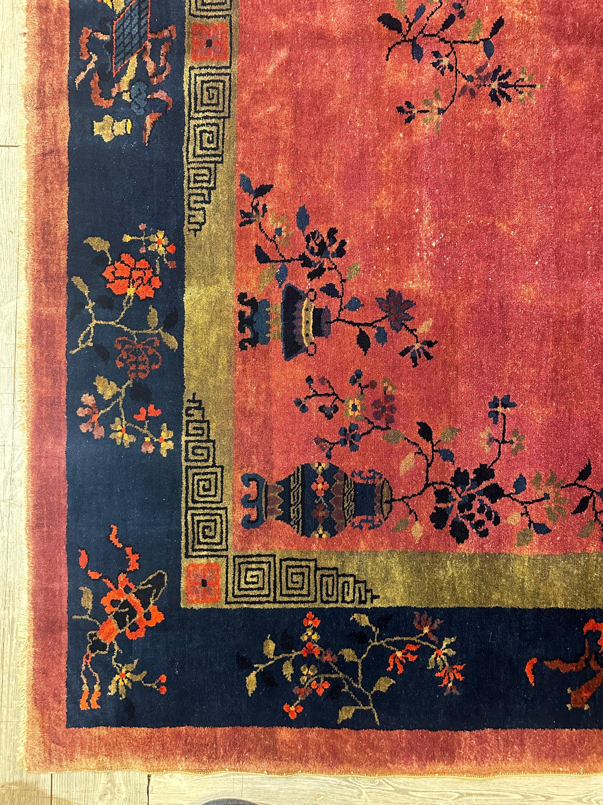 Rugistan Antique Nicholas Chinese Art Deco Rug - 8'2" X 9'9" - Area rug